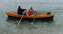 Heading out, 8:50 am.  Matt front, Larry rear.