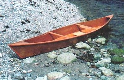  Plans - 15-foot 8-inch long, 27-inch wide plywood double-paddle canoe